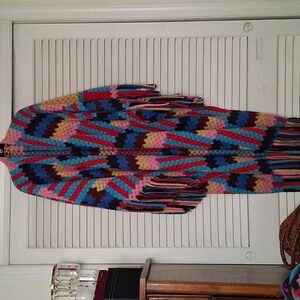 NWOT - WINYI Vibrant Striped Poncho